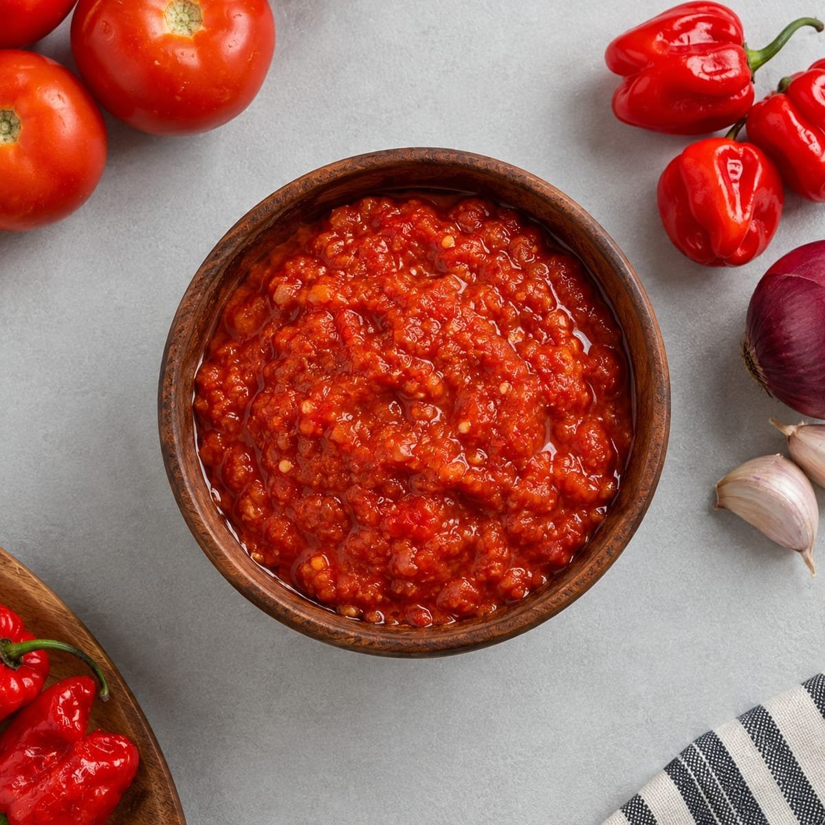 Rich Nigerian Tomato & Red Pepper Sauce