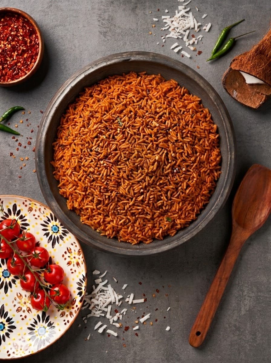 Plain Smokey Nigerian Jollof Rice (American Grain)