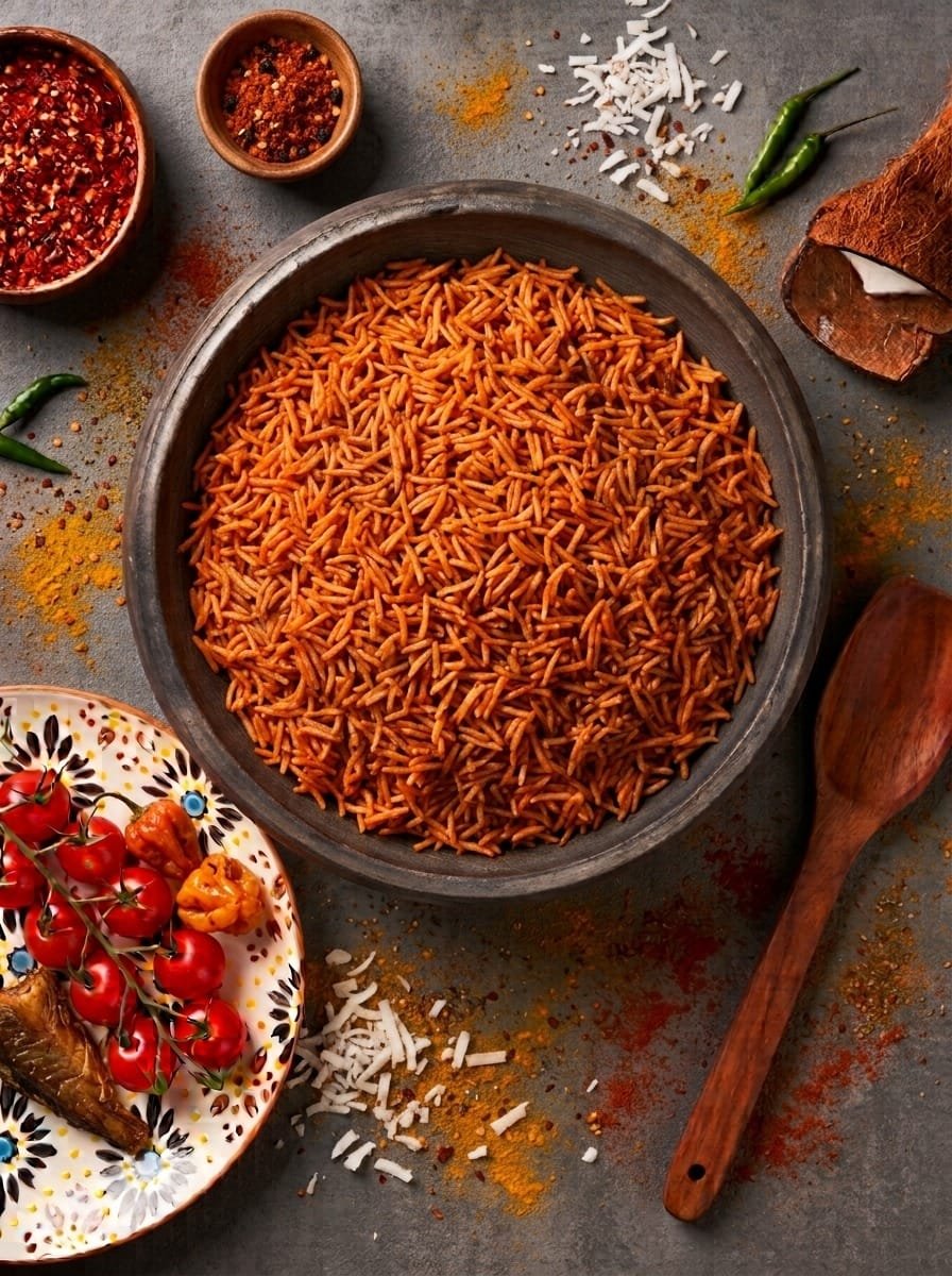 Plain Smokey Nigerian Jollof Rice (Basmati Grain)